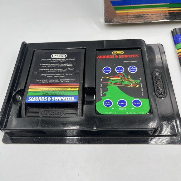 Vtg Intellivision Video Game Swords & Serpents w/ Box Manual & Cartridge IMagic - Picture 7 of 16